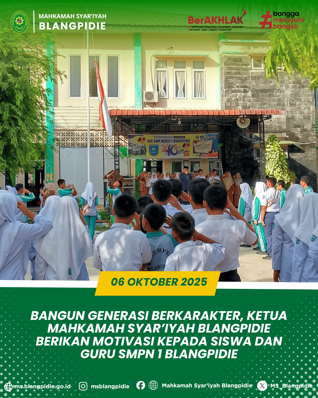 ketua pembina upacara di smp 1 bpd 1 1